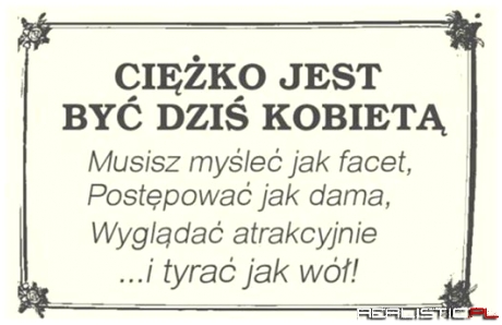 Ciężko jest...