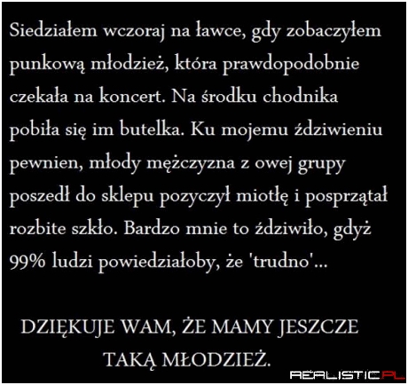 Dziękuję młodzieży
