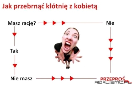 Jak przebrnąć kłótnie z kobietą