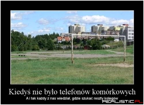 Kiedyś nie było telefonów komórkowych