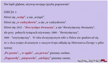 Lekcja polskiego