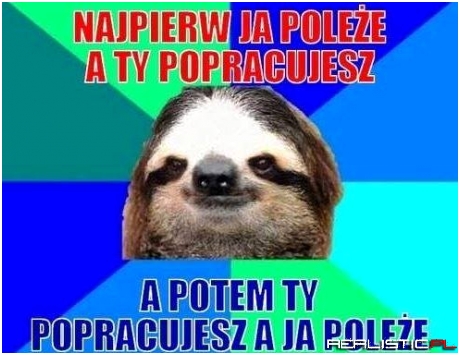 Najpierw ja poleżę...