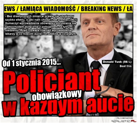 Policjant w każdym aucie -Faktoid