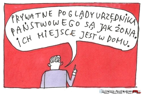 Prywatne poglądy urzędnika państwowego...