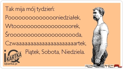 Tak mija mój tydzień