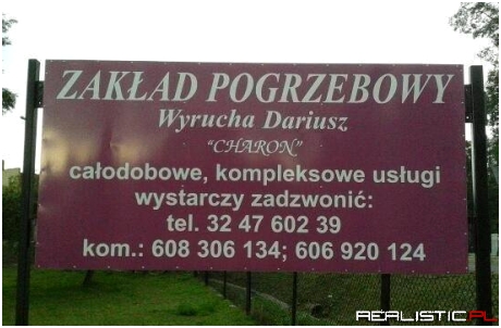 Zakład pogrzebowy :)