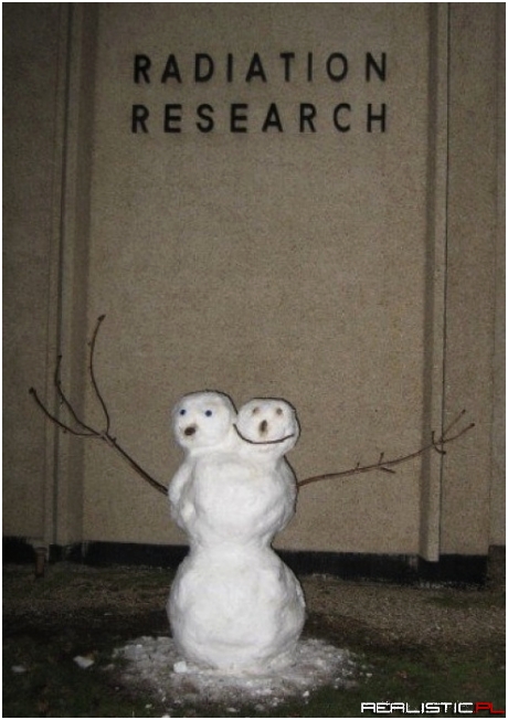 Zima przy reaktorze atomowym