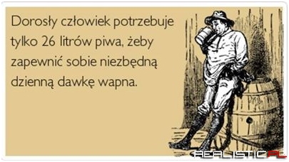 26 litrów piwa