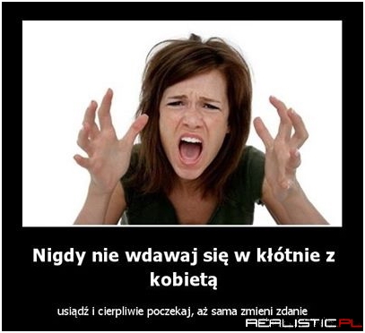 Kłótnia z kobietą
