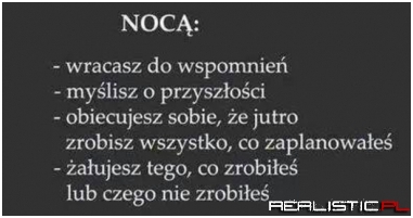 Nocą...