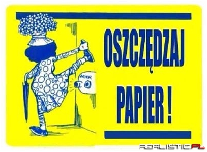 Oszczędzaj papier