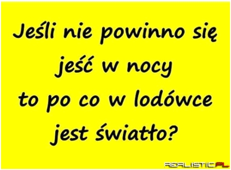 Światło w lodówce