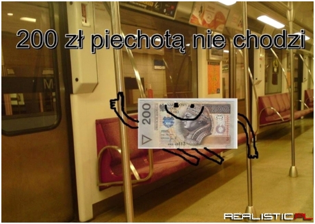 200zł piechotą nie chodzi