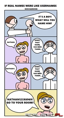 If Real Names Were Like Usernames