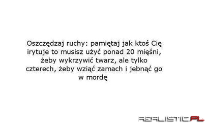 Oszczędzaj ruchy
