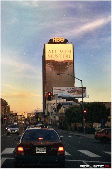 Reklama na budynku hbo