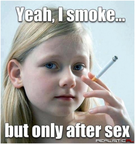 I smoke...