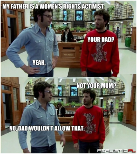 My father is a women