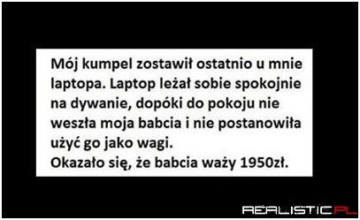 Babcia waży...