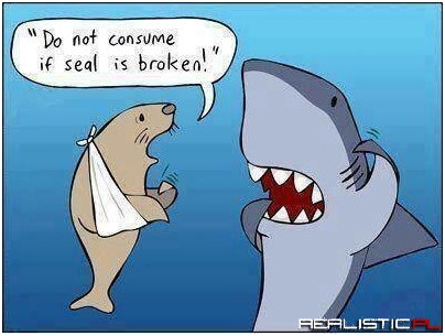 Broken seal
