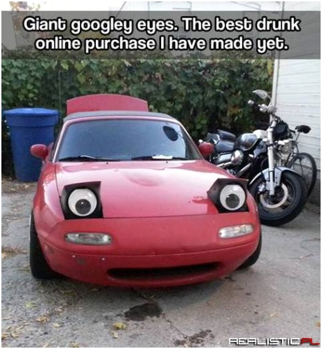 Giant googley eyes