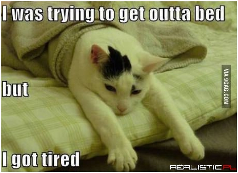 I got tired