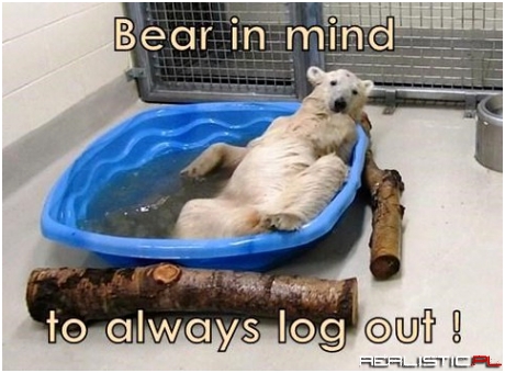 Log out