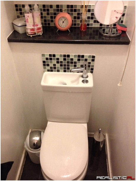 My friend has a sink built into the top of her toilet