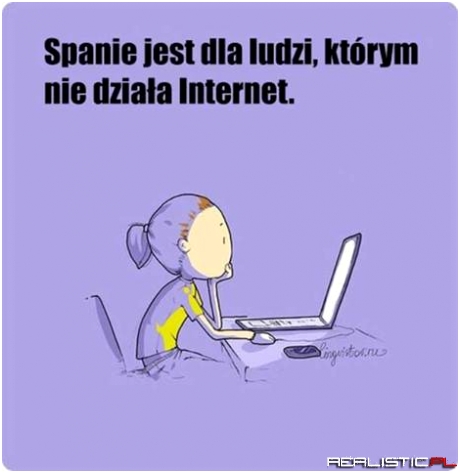 Spanie jest....