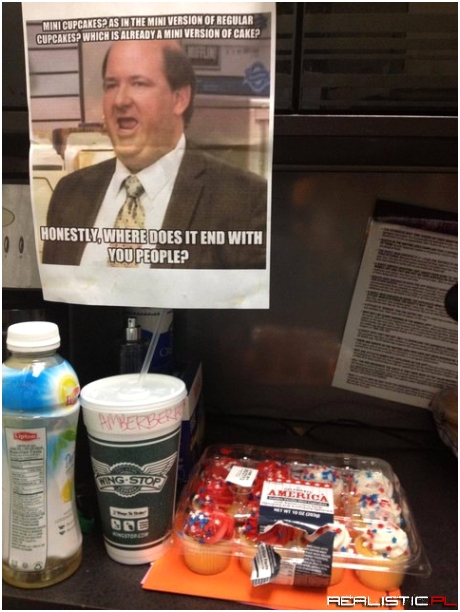 When someone brings mini cupcakes into work