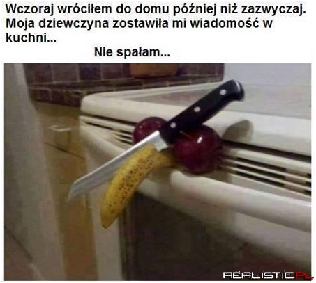 Wiadomość w kuchni