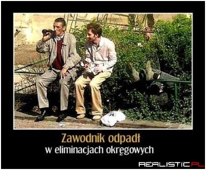 Zawodnik odpadł
