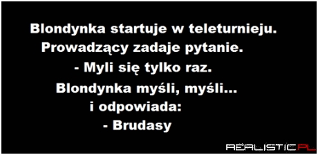 Blondynka w teleturnieju