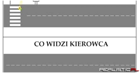 Co widzi kierowca vs co widzi przechodzień
