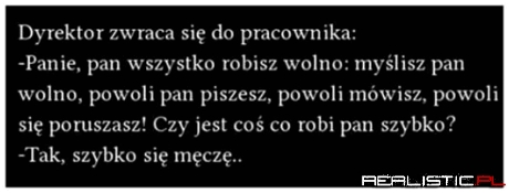 Dyrektor do pracownika ...