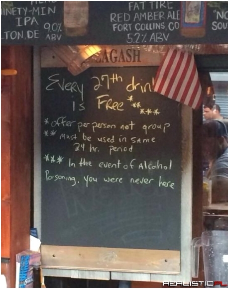 Free drink
