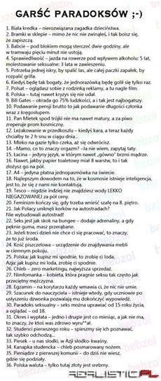 Garść paradoksów