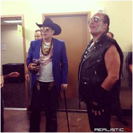 Guns N' Roses just posted this picture of Nicolas Cage and Andrew Dice Clay