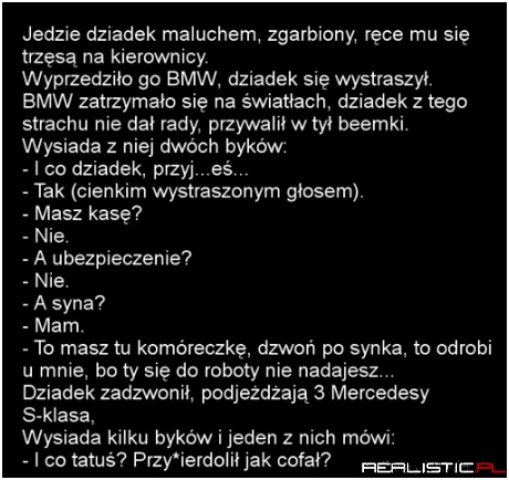 Jedzie dziadek maluchem ...