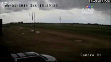 Lightning Hits a Moving Truck