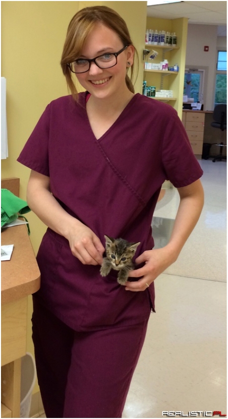My little buddy at work today was fun-size.