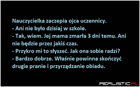 Nauczycielka zaczepia ojca