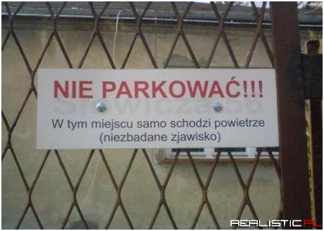 Nie parkować