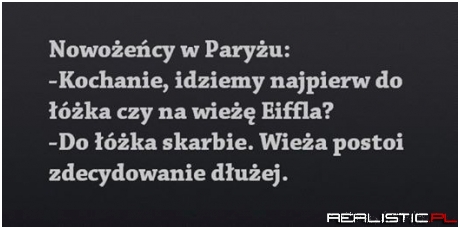 Nowożeńcy w Paryżu