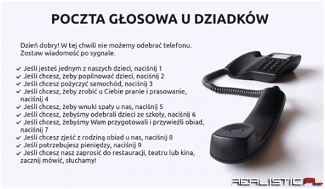 Poczta głosowa u dziadków