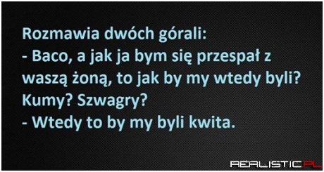 Rozmawia dwóch górali