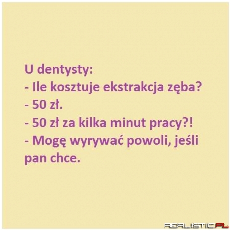 U dentysty