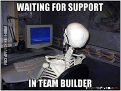 Waiting for support