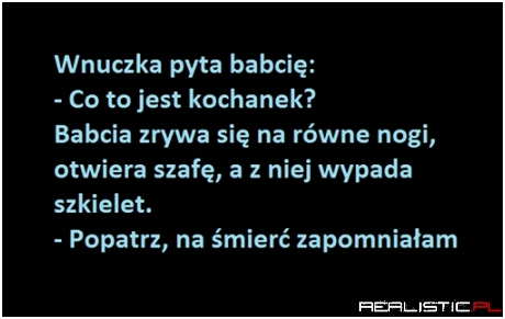 Wnuczka pyta babcię