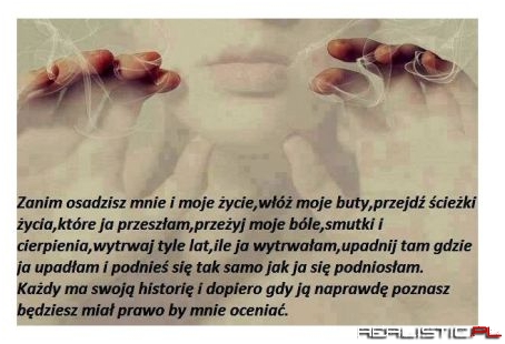 Zanim mnie osądzisz